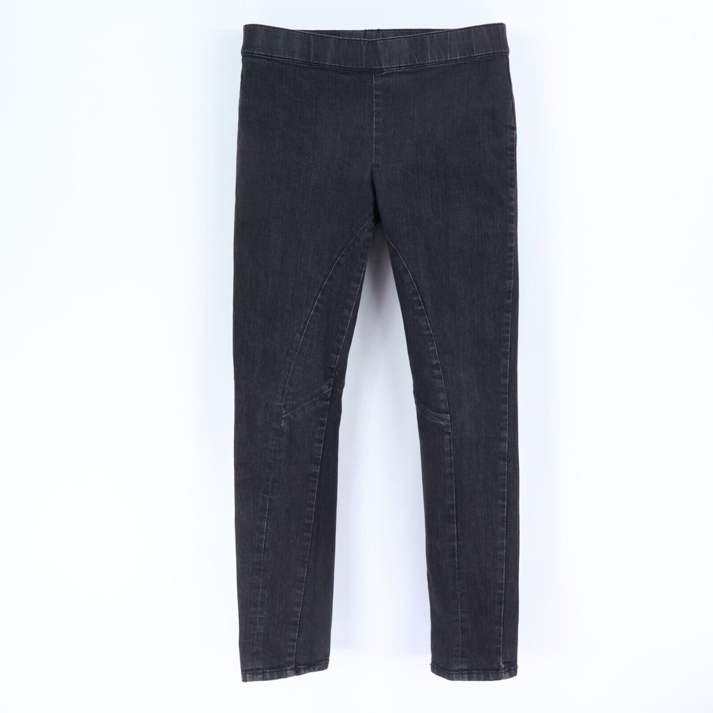 Calvin Klein Jeans Mid‎ Rise Stretch Waist Pull-On Womens 8 Black Cotton Blend